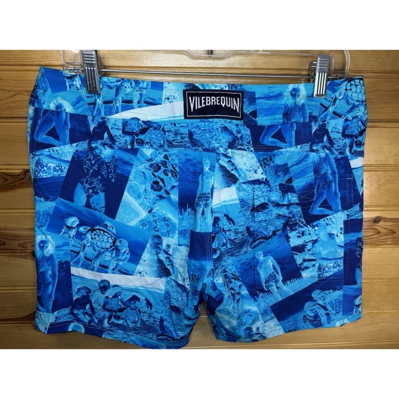 NEW Vilebrequin Medium Men's Swim Trunks Flat Belt Short Luxury Resort Vacation - Picture 2 of 7